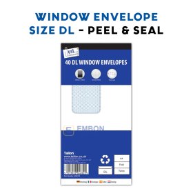 (image for) TL ENVELOPE WINDOW P/SEAL 40S - DL