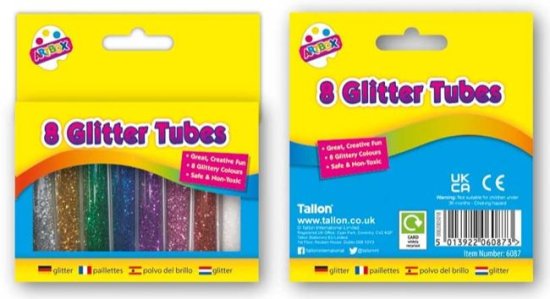 (image for) TL GLITTER TUBES ASST - 8S