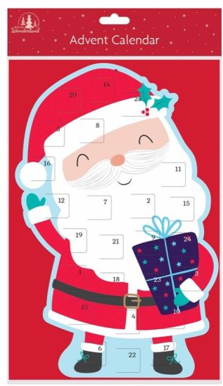 (image for) XMAS SANTA DIE-CUT ADVENT CALE - LONG