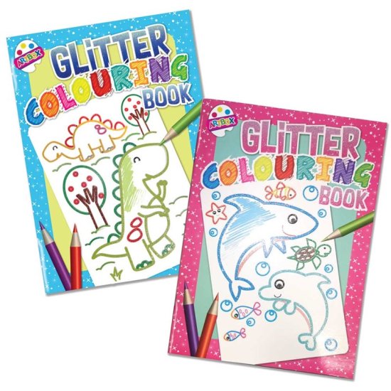 (image for) TL GLITTER COLOURING BOOK - A4