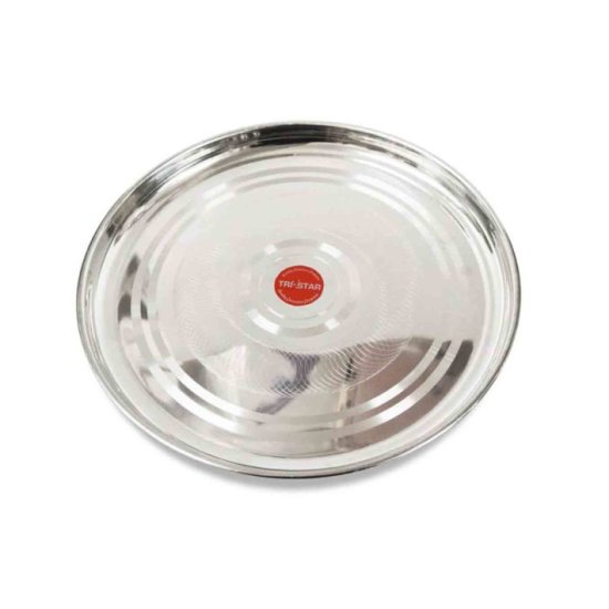 (image for) T/STAR ROUND TRAY S/STEEL - 40CM