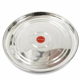 (image for) T/STAR ROUND TRAY S/STEEL - 50CM