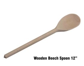 (image for) T/STAR WOODEN BEECH SPOON - 12"