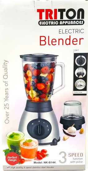 (image for) TRITON ELECT BLENDER 3 SPEED - BLACK