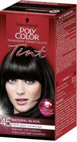 (image for) POLY TINT HAIR DYE BLACK COLOU - N/BLCK