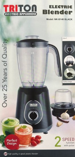 (image for) TRI ELECT BLENDER 2SPEED BLACK - 500W