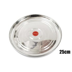 (image for) T/STAR ROUND TRAY S/STEEL - 25CM