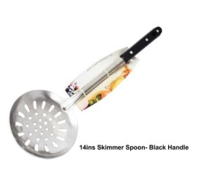 (image for) T/STAR SKIMMER SPOON BLK HANDL - 14"