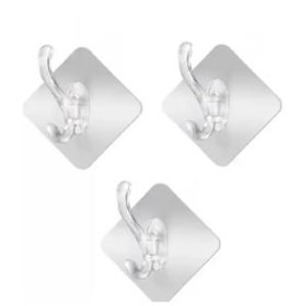 (image for) T/STAR ADHESIVE HOOKS PLAST 6S - STD