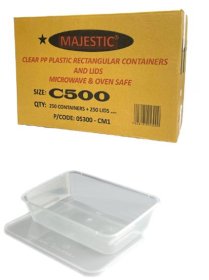 (image for) MP PLASTIC CONTAINER+LID - 500ML