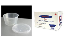 (image for) MAJ PLASTIC CONTAINER+LID - 2OZ