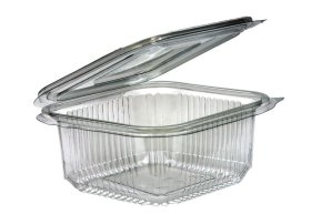 (image for) MP PLAST CONTAINER HINGED CLR - 500ML