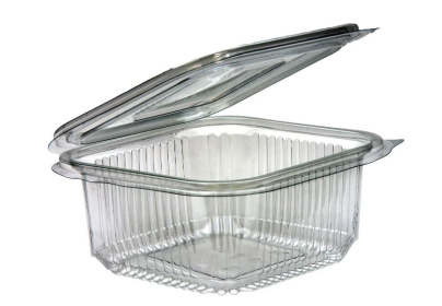 (image for) PLASTIC CONTAINER HINGED CLEAR - 500ML