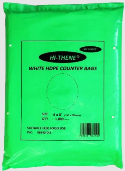 (image for) MP COUNTERBAGS HDPE 300X375MM - 12X15\"