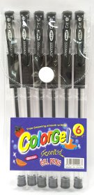 (image for) COLORGEL GEL PENS BLACK - 6S