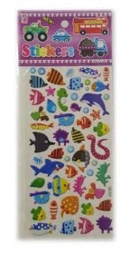 (image for) JL STICKERS SEA ANIMALS ASST - STD