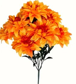 (image for) JL ART FLOWER DAHLIA ORANGE 5H - STD