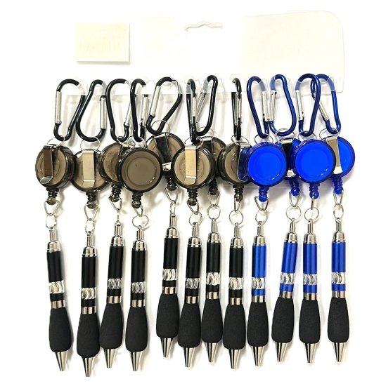 (image for) JL RETRACTABLE PEN KEYRING - STD