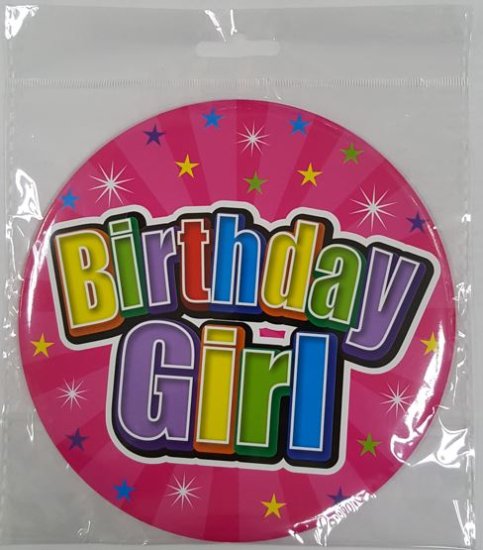 (image for) JL BDAY BADGE GIANT GIRL - STD