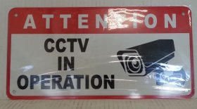 (image for) JL CCTV IN OPERATION SIGN - STD