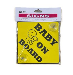 (image for) JL SIGN BABY ON BOARD - 15X15