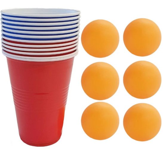 (image for) JL BEER PONG SET 12CUP+6BALL - STD