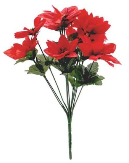 (image for) JL POINSETTIA FLOWER RED - STD