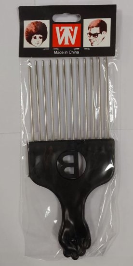 (image for) JL AFRO SPIKE METAL COMB - STD