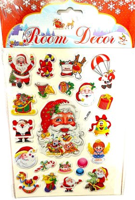 (image for) JL XMAS ROOM DECOR STICKERS - STD
