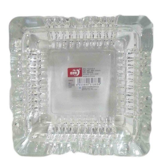 (image for) JL ASH TRAY CLEAR SQUARE