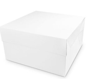 (image for) JL CAKE BOX WHITE - 10"