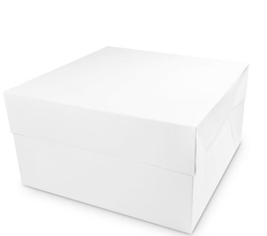 (image for) JL CAKE BOX WHITE - 12\"