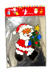 (image for) JL XMAS WINDOW GEL STICKER - STD