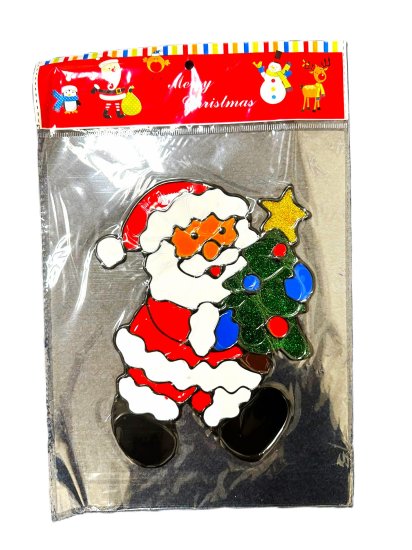 (image for) JL XMAS WINDOW GEL STICKER - STD