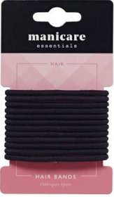 (image for) MANICARE HAIR BANDS BLACK - 12S