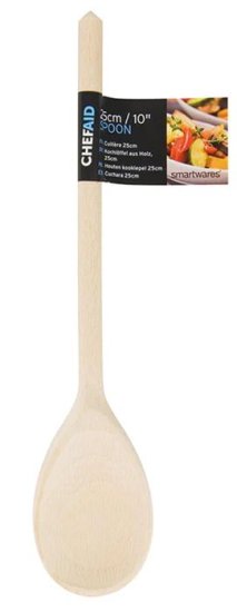 (image for) CHEF AID WOODEN SPOON 25CM - 10\'\'