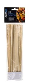 (image for) CHEF AID BAMBOO SKEWERS 100S - 25.5CM