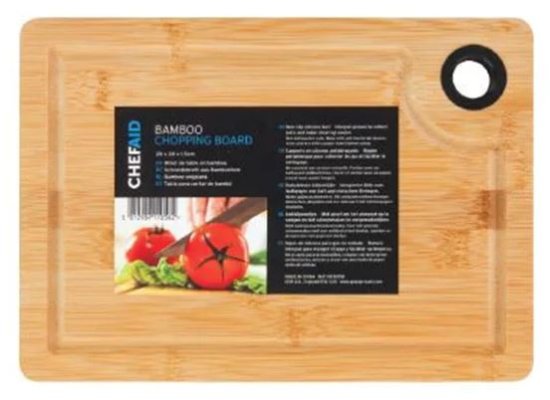 (image for) CHEF AID CHOPPING BOARD BAMBOO - 28X20