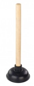 (image for) ELLI WOODEN HANDLE PLUNGER - SMALL