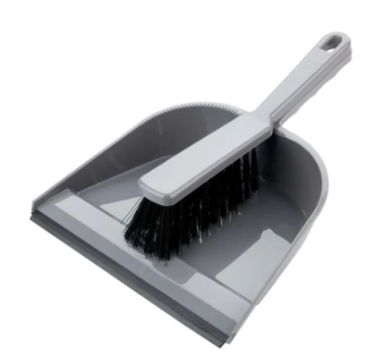 (image for) ELLI DUSTPAN BRUSH STIFF SILVR
