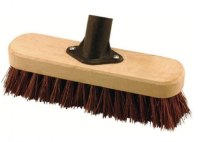 (image for) ELLIOTT DECK SCRUBBING BROOM HEAD WITH NATURAL BASSINE FIBRES -23CM