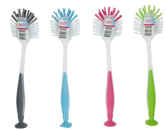 (image for) SORBO DISH BRUSH WITH SUCTION - STD