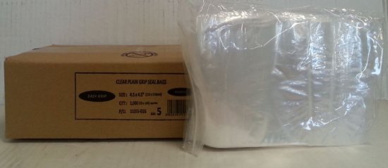 (image for) MP POLY GRIP SEAL BAG 4.5X4.5\" - SIZE5