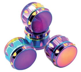 (image for) TOBACCO GRINDER METAL RAINBOW - SMALL