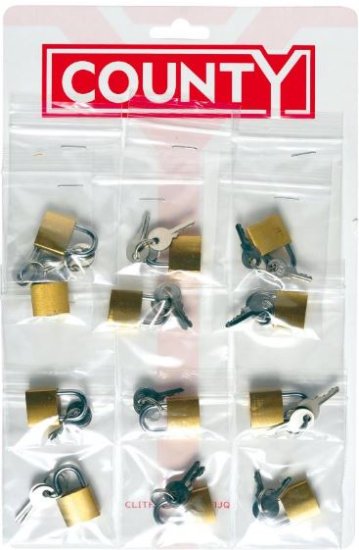 (image for) CTY CARD PADLOCKS - 20MM