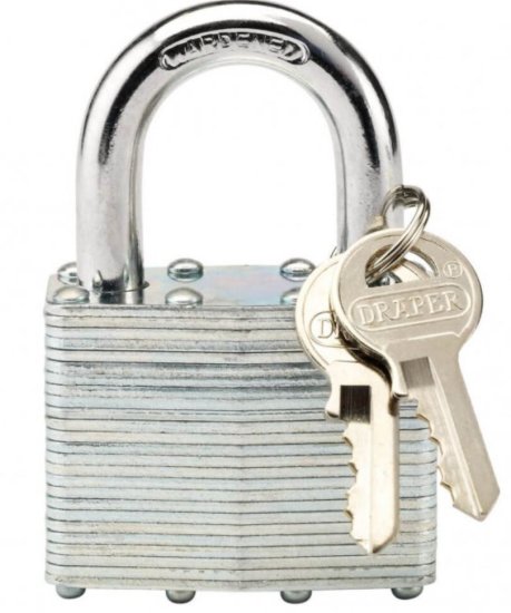 (image for) DRAPER LAMINATED STEEL PADLOCK - 50MM