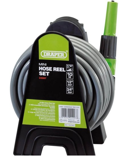 (image for) DRAPER WATERING MINI HOSE REEL - 10M