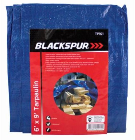 (image for) BLKSPUR TARPAULIN 6\'X9\' - 6\'X9\'