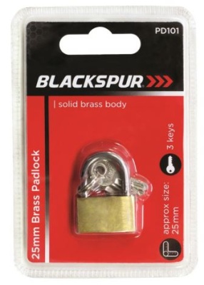 (image for) BLKSPUR BRASS PADLOCK