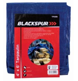 (image for) BLKSPUR TARPAULIN 4'X6'BLUE - 4'X6'